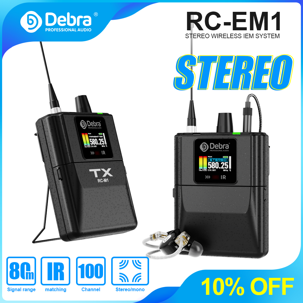 Debra Audio RC-EM1 UHF Stereo  - огляд і ціна In Ear Monitors For Singers