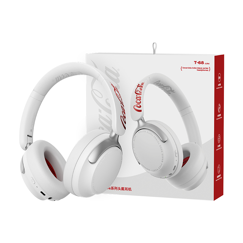 Coca‑Cola T-68Lite Co‑branded  - огляд і ціна Anc Wireless Over Ear Headphones
