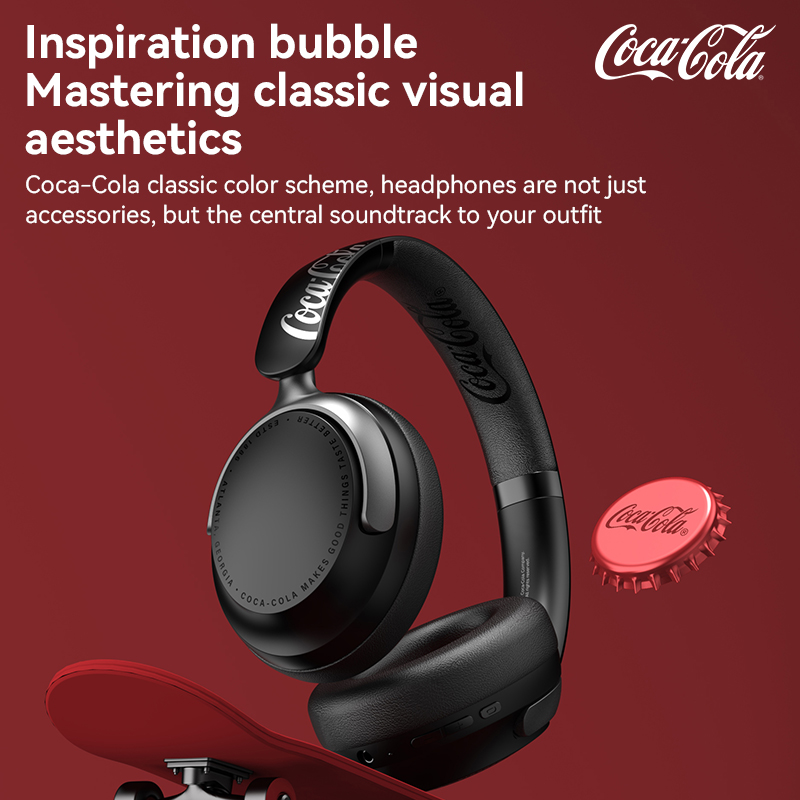 Coca‑Cola T-68Lite Co‑branded  - огляд і ціна Anc Wireless Over Ear Headphones