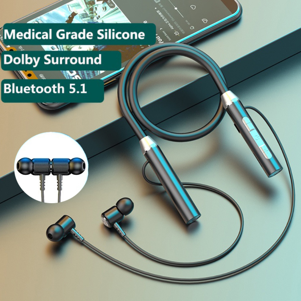Wireless Headphones Bluetooth  - огляд і ціна Magnetic Neckband Sports Earphones